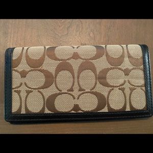 Coach Checkbook Holder